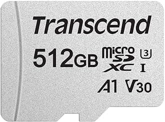Transcend Japan Transcend MicroSD Card, 512 GB, UHS-I U3 V30 A1 Class 10, Data Recovery Software Provided (English Language Not Guaranteed), Confirmed Compatible with Nintendo Switch TS512GUSD300S-AE
