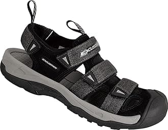 Exustar 515D Clipless Sandal 11-12 US Mens (45-46 Euro) Black Grey