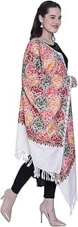 SWI WITH LABELWomen's Kashmiri Aari Embroidered Wool Stole