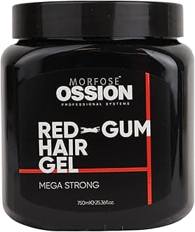 Ossion Premium Barber Line Red-Gum Mega Strong Hair Gel 750 ml