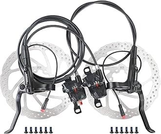 Meteorolite MT200 2023 New Upgrade E-Bike Hydraulic Disc Brakes Set, 2-Pin Dual Piston Ebike Hydraulic Brakes