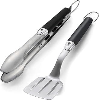 Barbecue Tools 2 Piece (Stainless Steel) - Tongs and Spactula