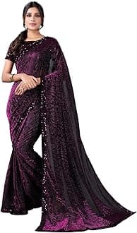 SRL Women's Woven & Lace Lycra Saree With Blouse
