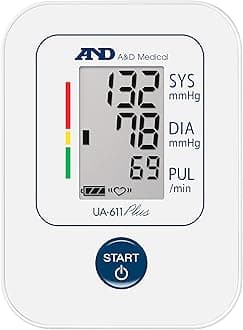A&D Medical UA-611 Plus Blood Pressure Monitors - Tested for Accuracy with Clinical Validation for Blood Pressure and Atrial Fibrillation. NHS Supplied Medical Device