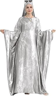 Luxury Dubai Style Abaya and Hijab Set, Breathable Modest Prayer Dress with Belt Loose Fit Muslim Robe