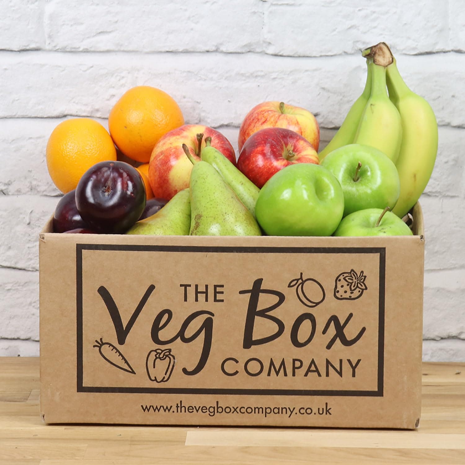 Fresh Fruit - The Basic Fruit Box - From The Veg Box Company - 23 Porstion Of Fresh Fruit - Perfect For The Home Or Office