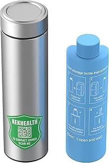 Compact 60H Insulin Pen Cooler Trave Case Medication Cooler for Travel Medicine Cooler TSA Approved Medical Travel Bag Epipen Carry Case Diabetes Cooler with QR Medical Alert Tag（Silver）