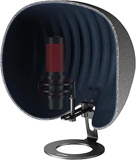Microphone, Soundproofing, Aokeo Reflection Filter, Shield, Microphone Separation Shield, For Vocal Recording, Broadcast Reflection, Filter, Recording Sound Absorbing Material