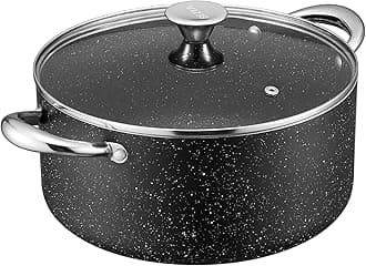 6 Quart Nonstick Stock Pot with Lid, Induction Cooking Pot Soup Pot, Non-toxic and Oven Safe, Perfect for Stews, Soups and All Stovetops, PFOA PFAS Free