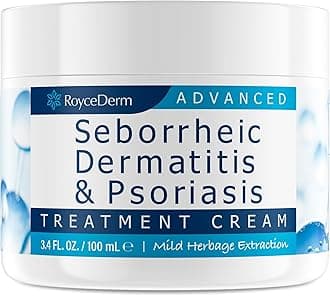 Roycederm Seborrheic Dermatitis Cream, Scalp Treatment for Psoriasis, Folliculitis, Dry Scalp, Dandruff, Anti-Itch Cream for Soothing Relief