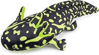 ZHONGXIN MADE Axolotl Plush Toy - 18" Green Axolotl Fish Creepy Stuffed Animals Cute Green Reptilian Toys Real Plushie Toy, Unique Plush Gift Collection for Kids