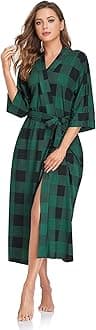 Women's Soft Robes Long Bath Robes Full Length Kimonos Sleepwear Dressing Gown,Solid Color