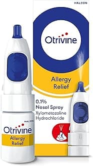 Otrivine Decongestant Nasal Spray, Nose Spray for Allergy & Blocked Nose Relief, 10ml