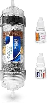 Konvio Neer Antioxidant Alkaline Antibacterial Cartridge(AAA Alkaline), Rich in Minerals Suitable for RO Water Purifiers - with ORP & pH Tester (8 Inch - AAA Filter/Cartridge)