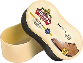 Neutral Shoe Shine Sponge – Express Leather Shoe Polish Sponge for Instant Shine – Travel Size for All Leather Colors.