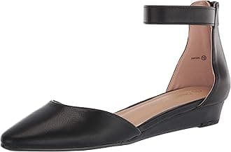 DREAM PAIRSWomen's Low Wedge Ankle Strap Dress Flats Shoes