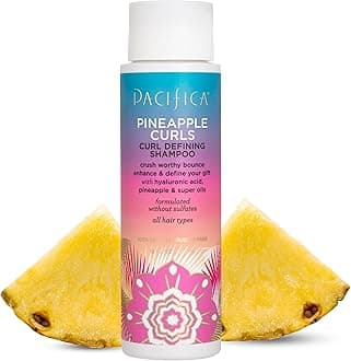 Pacifica Beauty 12.0 Fl Oz Pineapple Curls Curl Enhancing Shampoo - Hydrating & Frizz Control with Argan Oil & Hyaluronic Acid, Vegan + Cruelty Free