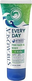 SPF 45 Every Day Kids Mineral Sunscreen | 75 ml Biodegradable, Paraben Free & Reef Safe Sunscreen for Face & Body for Kids | Non-Greasy, Lightweight & Sheer Mineral Protection Against UVA & UVB