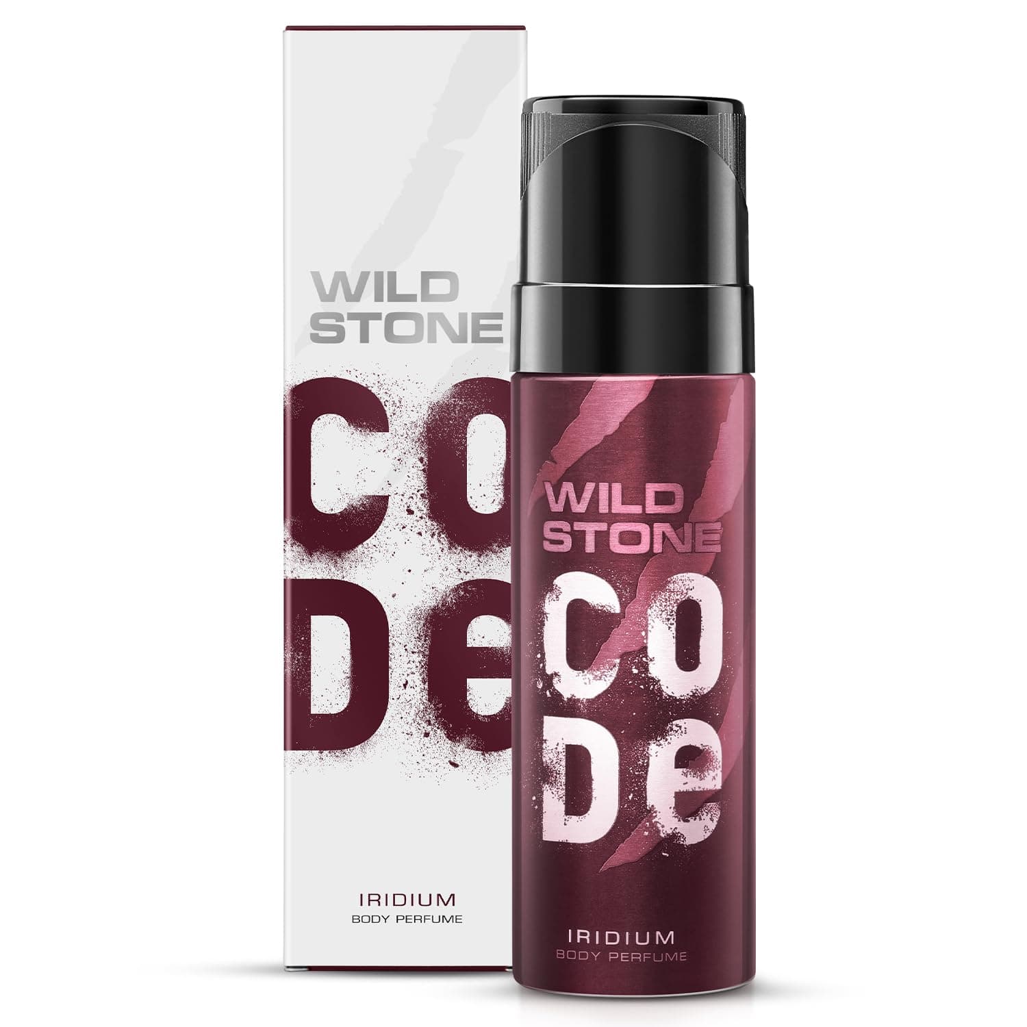 WILD STONE CODE Iridium No Gas Scented Body Spray Perfume For Men, Long Lasting Masculine Fragrance For Office Wear, 120Ml