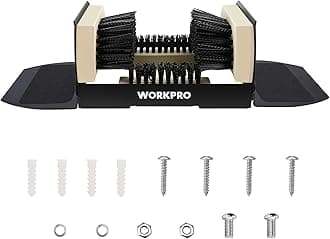 WORKPRO Boot Brush Scraper Outdoor, Shoe Cleaner Brush, Boot Scrubber with Flaps, Heavy Duty Boot Cleaning Brush