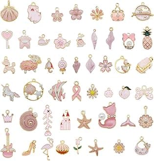 30pcs Mixed Enamel Charms Pendants for Jewelry Making Bulk lot Necklace Earrings Bracelet Craft Findings