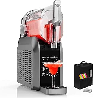 Slushie Machine, No Ice Needed, 88 oz Slushie Machine for Home with Dust Cover, Professional Frozen Drink Maker, 8 Preset Programs, Frozen Margaritas, Frappés, Milkshake, and More