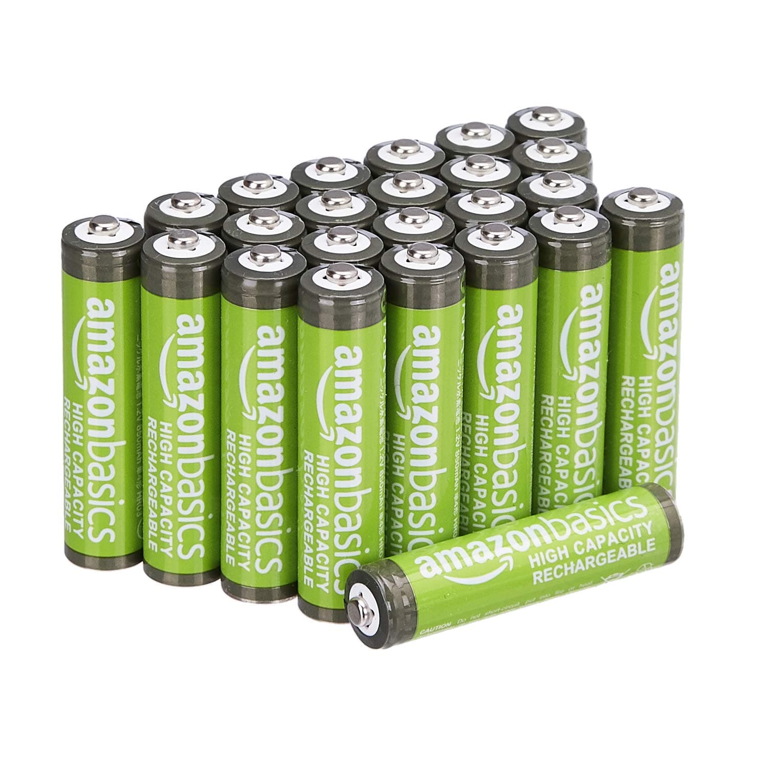 Amazon Basics AAA High-Capacity Rechargeable Batteries 850mAh (24-Pack) Pre-charged
