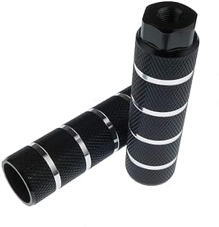 Zelerdo 2 Pairs Aluminum Alloy Bike Pegs for Mountain Bike Cycling Rear Stunt Pegs Fit 3/8 inch Axles