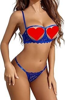 AvidloveLingerie Set For Women Sexy Bra and Panty 2 Piece Lace Lingerie Set With Underwire S-XXL