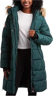 CANADA WEATHER GEAR Women's Winter Jacket - Heavyweight Long Length Bubble Puffer Parka (S-3X)
