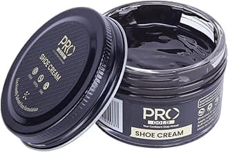 PRO Shoe Cream Polish - 45 ML | Natural Waxes Formula for Leather Shoes | Enriched with Carnauba & Bees Wax | Long-Lasting Shine | Leather Shoe Cream Polish