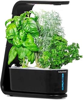 AeroGarden Sprout with Gourmet Herbs Seed Pod Kit - Hydroponic Indoor Garden, Black