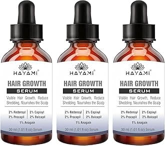 Hayami Ultimate Hair Serum with Potent Blend of Redensyl, Procapil, Capixyl, Baicapil & Anagain - Advanced Solution for Thickening & Revitalizing Thinning Hair