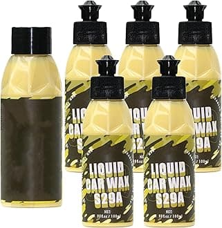 Waterproof Polishing Liquid Car Wax, Blingfurnitureshop Liquid Car Wax, Liquidwax for Cars Polish for Shine, Gloss & Long-Lasting Paint Protection (5PCS)