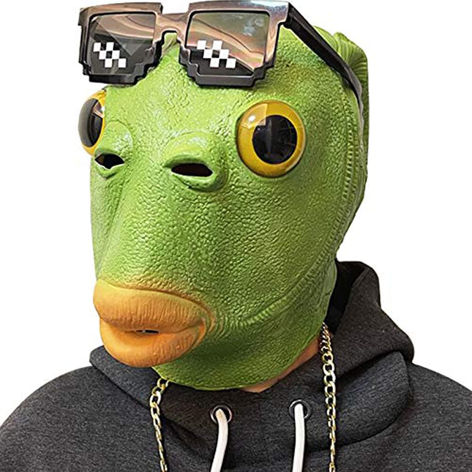 Molezu Green Fish Mask