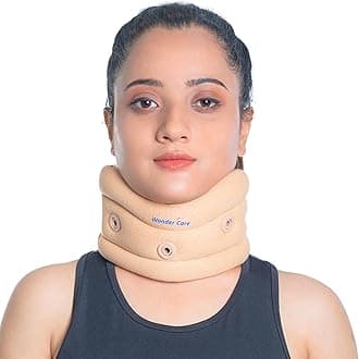 Wonder Care Neck Brace for Sleeping Cervical Collar Adjustable Neck Support Brace Relief Cervical Spine Pressure Ideal for Travel, Office Workers & Neck Injury Recovery, Large