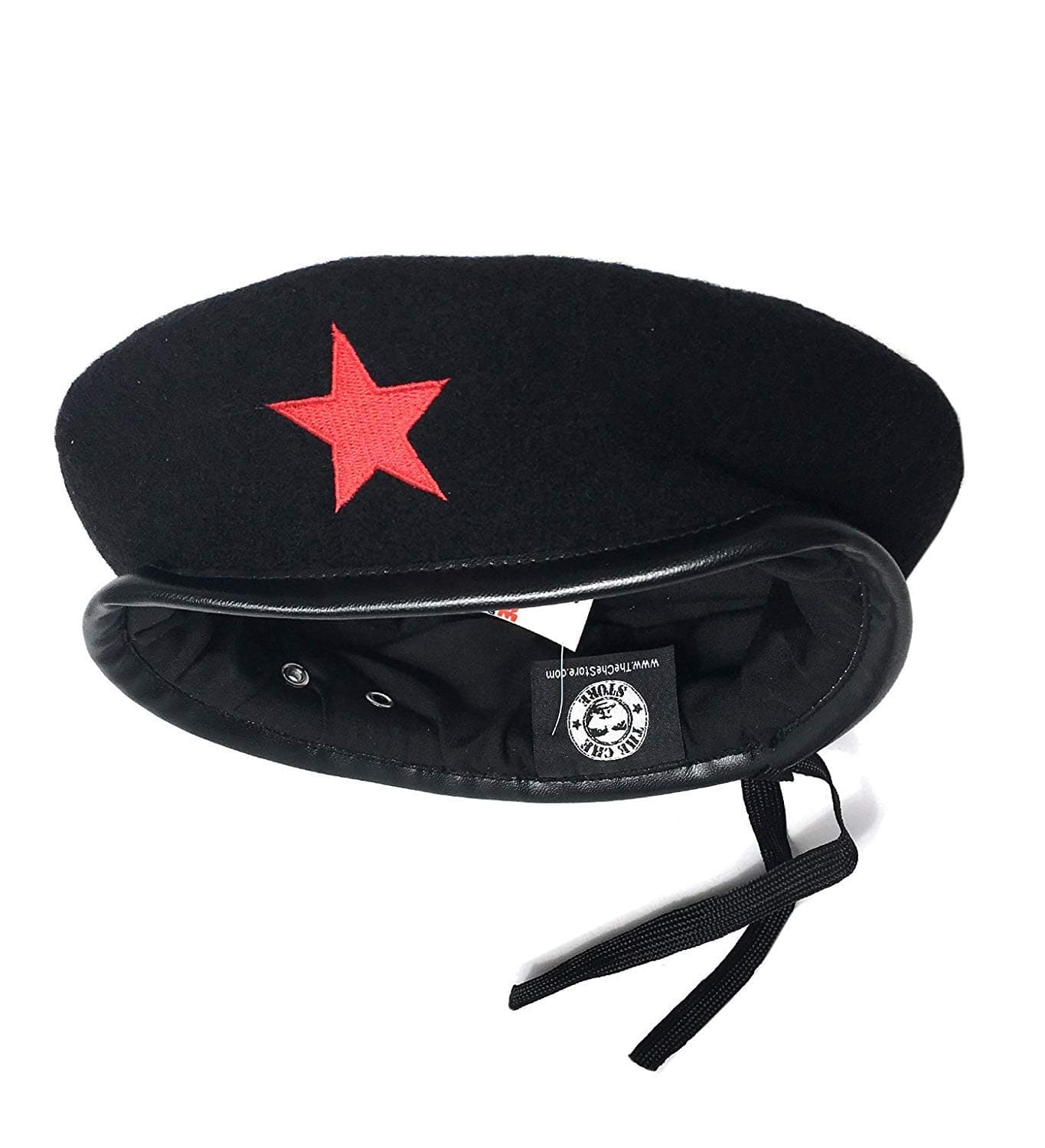 Che Guevara Store Black Military Beret with Red Star - Medium