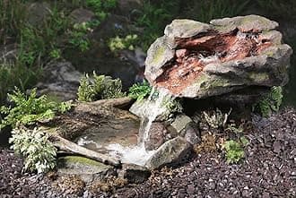 Primrose 70cm Stone Effect River Waterfall Cascading Garden Water Feature with Pond