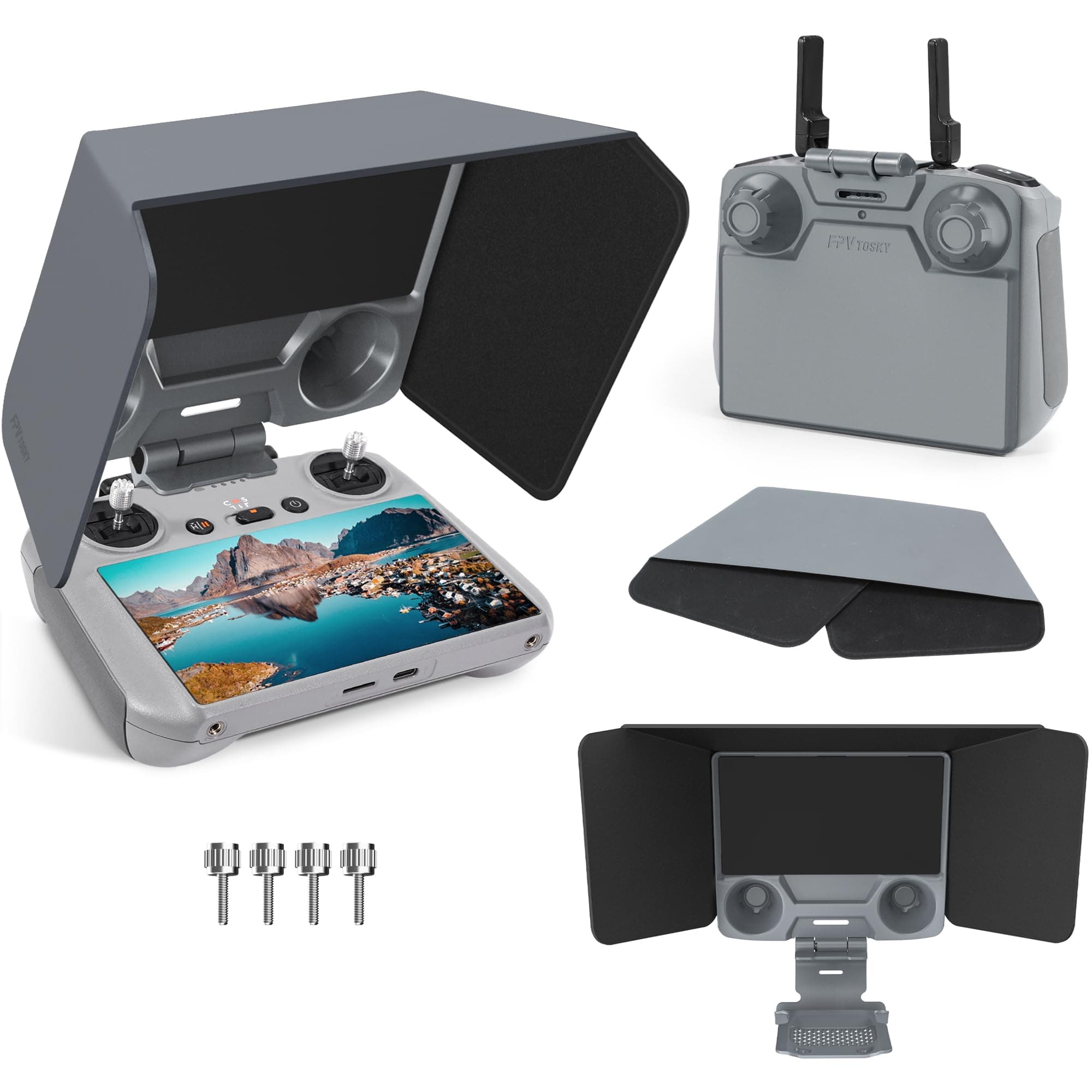 Rc 2 Controller Sun Hood Cover For Dji Mini 4 Pro, Joysticks Protector Ari 3 Accessories, Pro Drone Screen Protection, Accessories