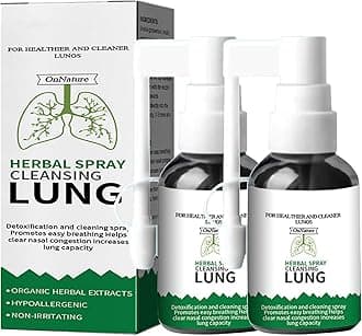 Herbal Spray Cleansing Lung - Respinature Herbal Lung Cleanse Mist, Lung Exerciser for Healthier and Cleaner Lungs, Powerful Lung Support, Natural Respiratory Cleanse & Breathe Spray - 2pcs