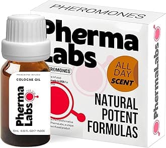 Pheromone Infused Cologne Oil for Him - 10 mL Bottle of (All Day Scent)