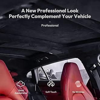 Suede Auto Headliner Fabric 92" L × 60" W with Foam Backing - Tube Packaging - Dark Grey Interior Replacement Material for Car/Truck/SUV/RV Roof - Home Repair/DIY Headliner Material