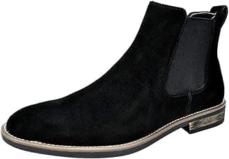 Bruno Marc Men's Leather Chelsea Ankle Boots, Work and Fashion, Walking and Comfort Casual Business Shoes