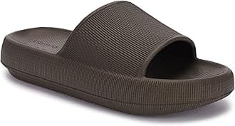 Pillow Slippers for Women and Men Non Slip Quick Drying Shower Slides Bathroom Sandals | Ultra Cushion | Thick Sole