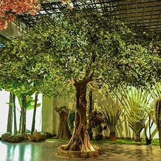 Fake Tree Simulation Tree Indoor Simulation Green Plant Large Banyan Tree Shopping Mall Hotel Floor Landscape Landscaping Atmosphere Decorative Tree 4.5m