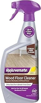 Rejuvenate Wood Floor Cleaner Cleans And Protects All Sealed Hardwood Floors And Dries Fast For A Streak-Free Clean