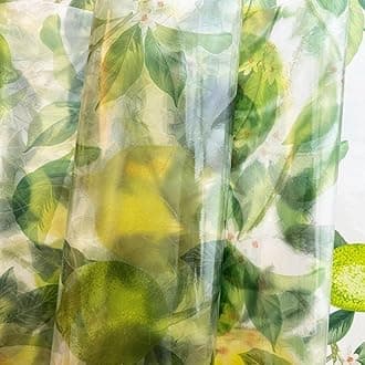 Lemon Tree Window Privacy Film 3D Rainbow Prism Leaf Glass Door Film Suncatcher Covers Non-Adhesive Reusable Anti UV Heat Control for Home and Office,17.5 inches by 78.7 inches