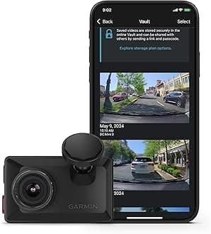 Garmin Dash Cam™ X310, Compact 4k Ultra HD Touchscreen Dash Cam with a 140-degree Field of View, Built in Clarity™ Polarizer, Voice Controlled, GPS, 2.4” Display, Automatic Recording