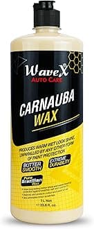 Carnauba Wax Car Polish Cream (1 L) | Car Wax That Provides Deep Wet Shine | Car Wax Polish For Car Paint, Headlights & Chrome Components