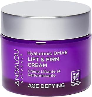 Hyaluronic Dmae Lift Firm Skin Cream, Face Moisturizer with Anti Aging Antioxidants, Hydrating, Helps Reduce Fine Lines and Wrinkles, 1.7 Ounce